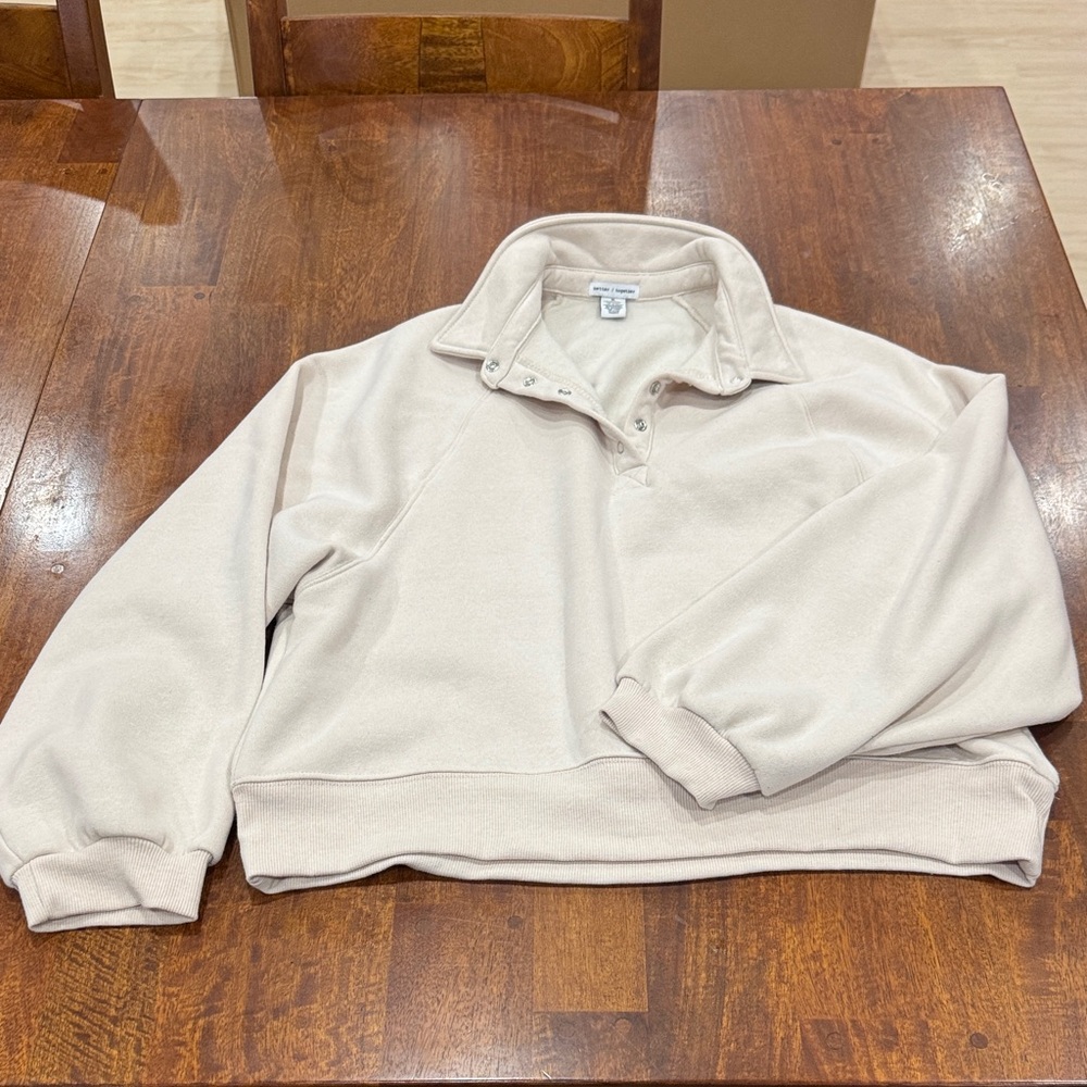 Better Together Slightly Oversized Slightly Cropped Cream Sweater